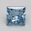 1.00 Ct. Fancy Vivid Blue Princess Lab Grown Diamond