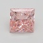 2.50 Ct. Fancy Intense Pink Princess Lab Grown Diamond