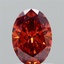 1.03 Ct. Fancy Vivid Orange Oval Lab Grown Diamond