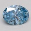 2.07 Ct. Fancy Vivid Blue Oval Lab Grown Diamond