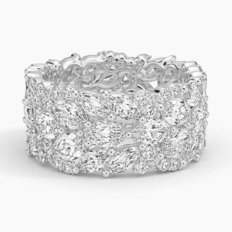 Nadia Eternity Lab Diamond Ring in Platinum