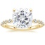 18K Yellow Gold Marseille Half Coverage Diamond Ring (1/4 ct. tw.), smalltop view