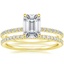 18K Yellow Gold Demi Diamond Ring with Luxe Ballad Diamond Ring