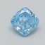 0.29 Ct. Fancy Vivid  Blue Cushion Lab Grown Diamond