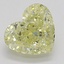 0.71 Ct. Fancy Yellow Heart Diamond
