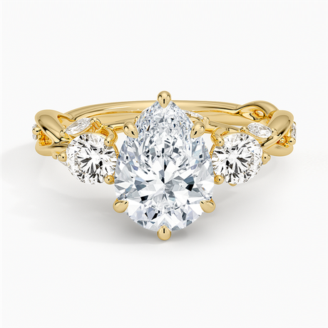 Secret Garden Three Stone Diamond Ring