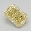 1.02 Ct. Fancy Vivid Yellow Radiant Lab Grown Diamond