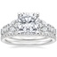 Platinum Mireille Diamond Ring (1 ct. tw.) with Luxe Ballad Diamond Ring (1/4 ct. tw.)