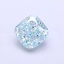 1.15 Ct. Fancy Vivid Greenish Blue Cushion Lab Grown Diamond