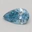 0.54 Ct. Fancy Vivid Blue Pear Lab Grown Diamond