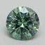 2.10 Ct. Fancy Vivid Green Round Lab Grown Diamond