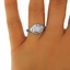 The Mehdi Ring, smalltop view on a hand