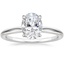 18K White Gold Kalina Ring, smalltop view