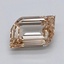1.08 Ct. Very Light  Brown Emerald Lab Grown Diamond
