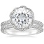 18KW Moissanite Nova Diamond Bridal Set (3/4 ct. tw.), smalltop view