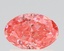 0.77 Ct. Fancy Vivid Pink Oval Lab Grown Diamond