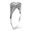 The Dianna Ring, smalltop view on a hand