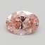 0.70 Ct. Fancy Intense Pink Oval Lab Grown Diamond