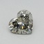 0.35 Ct. Fancy Light Gray Green Heart Lab Grown Diamond