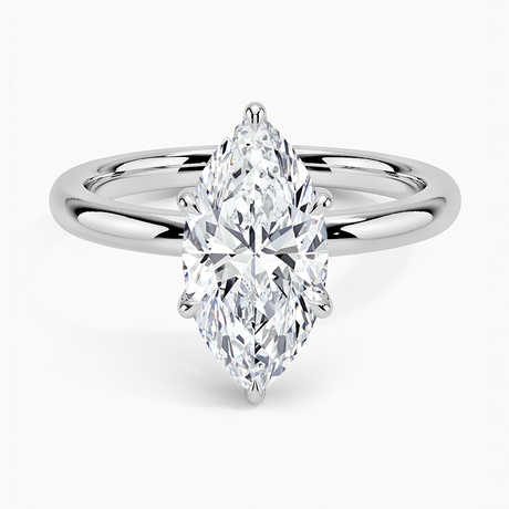 18K White Gold Fairmined 2mm Six-Prong Solitaire Ring