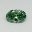0.54 Ct. Fancy Vivid Pacific Green Oval Lab Grown Diamond