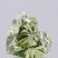2.00 Ct. Fancy Intense Yellowish Green Heart Lab Grown Diamond