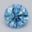 0.72 Ct. Fancy Vivid  Blue Round Lab Grown Diamond