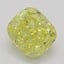 1.51 Ct. Fancy Vivid Yellow Cushion Diamond