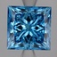 2.57 Ct. Fancy Vivid Blue Princess Lab Grown Diamond
