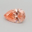 0.70 Ct. Fancy Intense Pink Pear Lab Grown Diamond