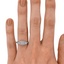 The Lavelle Ring, smallzoomed in top view on a hand