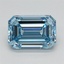 1.65 Ct. Fancy Intense Blue Emerald Lab Grown Diamond