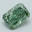 1.45 Ct. Fancy Vivid Green Radiant Lab Grown Diamond