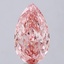 15.53 Ct. Fancy Vivid  Pink Pear Lab Grown Diamond