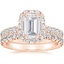 14KR Moissanite Luxe Sienna Halo Diamond Bridal Set (1 3/8 ct. tw.), smalltop view