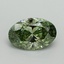 4.02 Ct. Fancy Vivid Green Oval Lab Grown Diamond