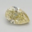 1.11 Ct. Fancy Intense Yellow Pear Lab Grown Diamond