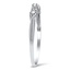The Ernestine Ring, smalltop view on a hand