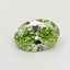 1.02 Ct. Fancy Vivid Green Oval Lab Grown Diamond