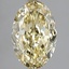 2.52 Ct. Fancy  Yellow Oval Lab Grown Diamond