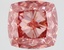 3.83 Ct. Fancy Vivid Brownish Pink Cushion Lab Grown Diamond