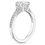 18K White Gold Zelda Diamond Ring (1/4 ct. tw.), smallside view