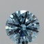 1.02 Ct. Fancy Vivid  Blue Round Lab Grown Diamond