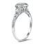 The Stefany Ring, smalltop view on a hand