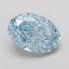 1.08 Ct. Fancy Vivid Blue Oval Lab Grown Diamond