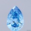 1.08 Ct. Fancy Vivid Blue Pear Lab Grown Diamond