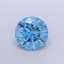 1.72 Ct. Fancy Vivid Blue Round Lab Grown Diamond