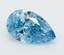 3.01 Ct. Fancy Vivid  Blue Pear Lab Grown Diamond