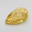 1.42 Ct. Fancy Vivid Yellow Pear Lab Grown Diamond