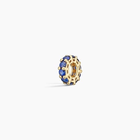 Lab Sapphire Rondelle Charm